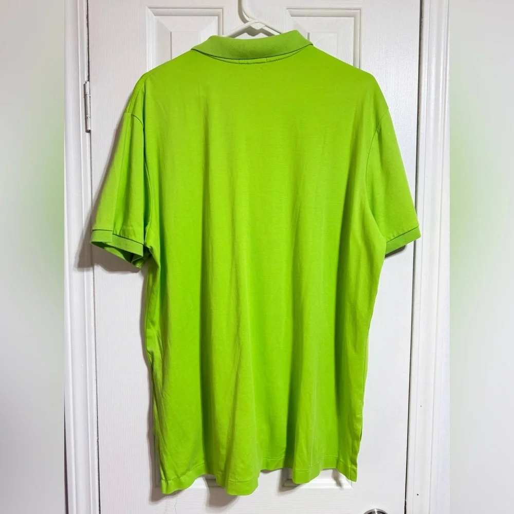 POLO Ralph Lauren bright green pima soft touch cotton polo shirt men's XL